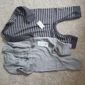 NWT Cat and Jack Long Sleeve Onsies